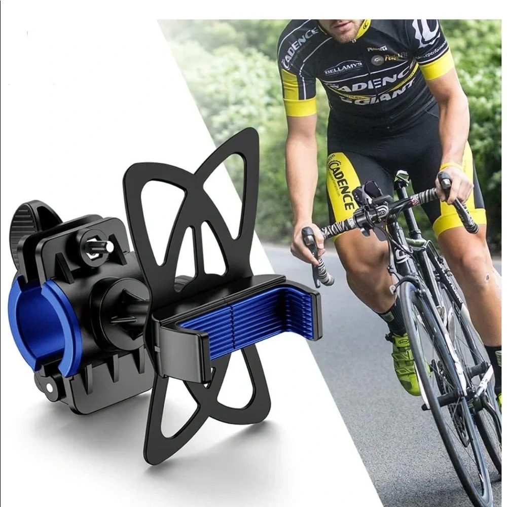 Bicycle Phone Holder, Blue, Black